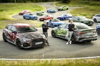 アウディ RS3 新型、スポーツバックとセダンを開発中…プロトタイプの写真 画像