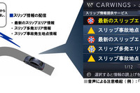 日産、カーウイングスにスリップ情報を提供 画像