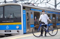 富士急行でもサイクルトレイン…線内普通列車、1列車最大6台 6月26日-7月16日 画像