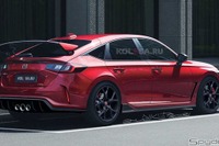 ホンダ シビック タイプR 新型のデザインはこれで決定!? トリプルエキゾーストの迫力 画像