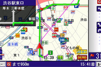NTTドコモ向けカーナビアプリ 、ヨコ画面に対応 MapFanナビークル 画像