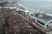 高波被災の西湘PAを閉鎖、車線規制も…2022年2月1日から復旧工事 画像
