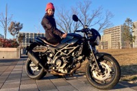 【スズキ SV650X 試乗】これぞカフェレーサー!走ればその鼓動感にハマります…小鳥遊レイラ 画像