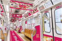 猫写真でいっぱいの地下鉄、東京メトロで運行開始 画像