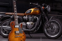 トライアンフ×ギブソン、1959年誕生の名機「T120」と「レスポール」のコラボカスタム製作へ 画像