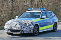 パトカーの開発車両をスクープ!? 車体はBMW『3シリーズツーリング』 画像