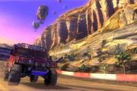 アーケード『HUMMER』…おなじみハマーのオフロードレースゲーム 画像