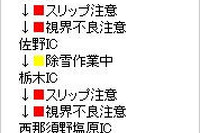 携帯サイトで高速道の降雪情報を提供　ウェザーニューズ 画像