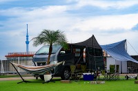 「焚き火OK」屋上オートデイキャンプ場、4月29日オープン 画像