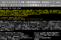 公開終了【セミナー見逃し配信】※プレミアム会員限定 モビリティ・イノベーションの主戦場はどこか?~製品開発から社会デザインへ~ 画像