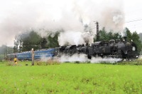 東武のC11 123、本線で初の重連運用…C11 207の後位に連結 9月19日 画像