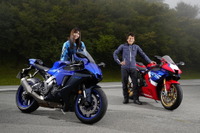 【ホンダ RR-R vs ヤマハ R1】スーパースポーツは「永遠の片想い」を楽しめる? バイク女子が惹かれた意外なポイントは 画像