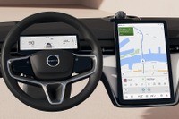 ボルボの電動SUV『EX90』、ダッシュボードの写真公開…11月9日実車発表予定 画像