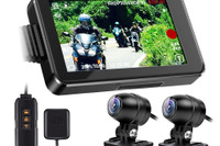 リアモニター機能搭載、バイク用2カメラドラレコ発売…MAXWIN 画像