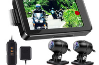 リアモニター機能付きバイク用前後同所録画ドライブレコーダー、MAXWINから登場 画像