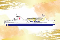 佐渡汽船、新カーフェリーの名前は『こがね丸』…小木-直江津航路に就航予定 画像