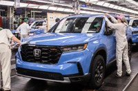 ホンダブランド最強のV6搭載、SUV『パイロット』新型…米国で生産開始 画像