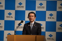 住友ゴム 山本社長「これから一層EV車に合ったタイヤの開発が必要になる」 画像