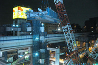 大規模クレーン架設工事…首都高大橋JCT 画像