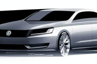 VWの新型ミドルセダン…イメージスケッチ公開 画像