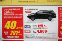 【新車値引き情報】ハリアー 45万円引き、ムラーノ 40万円引きなど…SUV&RV 画像