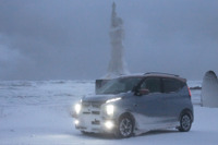 【三菱 eKクロスEV 冬季1200km試乗】10年に一度の寒波の中、軽EVでビバークしてみたら［後編］ 画像
