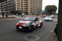 ラリーカーが名古屋都心をパレード、新城ラリーPR 2月19日 画像