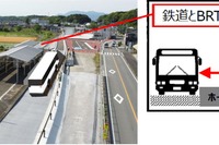 日田彦山線BRTが8月28日開業予定…1日32本運行、添田駅では鉄道との対面乗換えに 画像