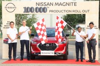 「インドで作られたクルマを世界へ」日産マグナイトが生産台数10万台達成 画像