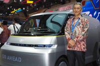 ダイハツがなぜ小型商用バンBEV発表? 『VIZION-F』開発者に理由を聞いた…インドネシア国際モーターショー2023 画像