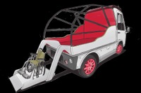 『電力車-ami1000』=観光バス+人力車…東京オートサロン2024で福祉車両を提案へ 画像