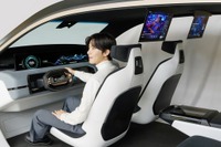 次世代車載ディスプレイ、後席用は隠したり伸ばしたり…CES 2024で発表へ 画像