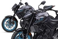 グレー&シアンで「MTシリーズ」の世界観を表現、ヤマハ『MT-03』『MT-25』2025年モデル発売 画像
