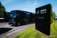 メルセデスF1を運ぶトラック、バイオ燃料98%使用…500トン以上のCO2削減 画像