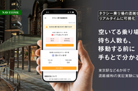 ナビタイム、タクシー乗り場の混雑状況をリアルタイム可視化…東京駅など3駅の実証実験に技術協力 画像