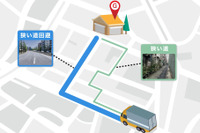 ラストワンマイル物流の安全性向上へ、オプティマインドの配車ソフトに「狭い道回避」機能を追加 画像