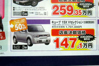 【新車値引き情報】エコカー補助でお求めやすくなったコンパクトカー 画像