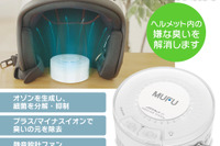 バイク乗り注目、ヘルメット内側に置くだけで消臭&除菌!『MF-C1』発売 画像