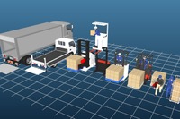 物流倉庫内での事故防止へ、メガソフトが事故再現ソフトを3DCGシミュレーションで強化 画像