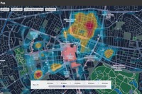 ゼンリン、夜間の人流を可視化する「Japan Midnight Map」公開…深夜の賑わいエリアがひと目で分かる 画像