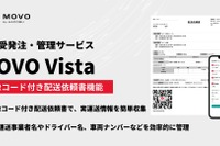 物流DXサービス「MOVO Vista」、QRコードで実運送情報収集を効率化…4月の法改正に先駆け 画像