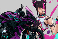 スズキ、人気格闘ゲーム『ストリートファイター6』とコラボ…「ジュリ」をイメージした『GSX-8R』登場 画像