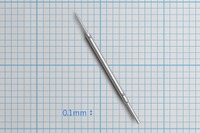 世界最小の半導体検査用プローブは直径0.08mm、小型化ニーズに応えてヨコオが開発 画像