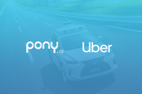 ウーバーとPony.ai、自動運転タクシー世界展開へ 画像
