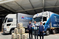 自動運転トラックで日本酒輸送、鈴与・T2・月桂冠が3社共同で実証 画像