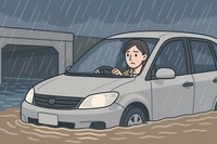 豪雨時のアンダーパス通行は危険　水圧・電装故障・車両浮上で脱出困難に 画像