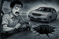 目の前に穴! 国交省が警告 陥没時の安全行動とは 画像