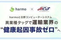 運輸業界の「健康起因事故ゼロ」へ、日野コンピューターシステムとharmoが提携 画像