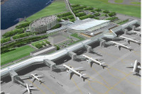 羽田空港の新国際線ターミナルビルの屋根に スライド工法を適用 画像