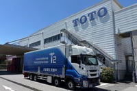 自動運転トラックによる衛生陶器輸送、TOTOとT2が関東-関西間で実証実験へ 画像